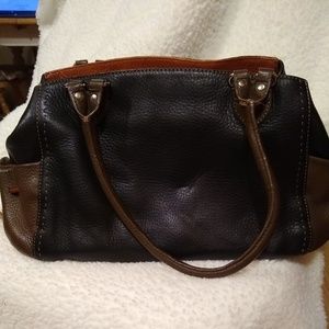Cole Haan Tri Color(brown and black)Leather Purse